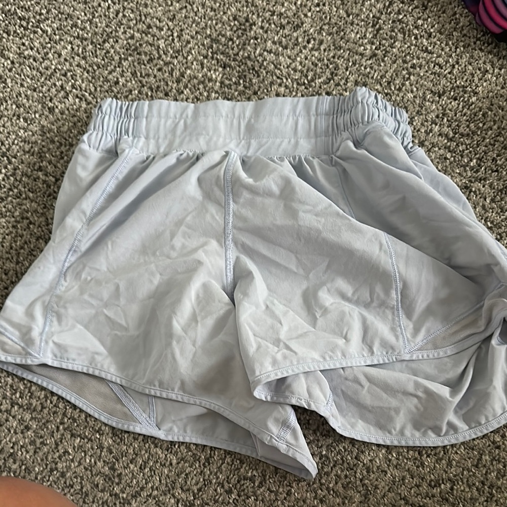 Lululemon Athletica Light Gray Athletic Shorts Moisture-Wicking